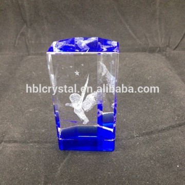 beautiful 3d laser crystal paperweight