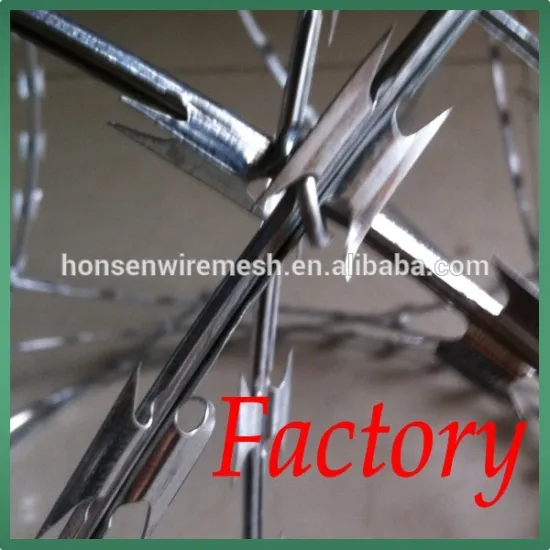 Galvanized welded razor wire mesh/Blade concertina razor barbed