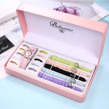 Austauschbare Gurte und Gesichter Frauen Mode OEM Watch Set: Eine stilvolle Geschenkoption