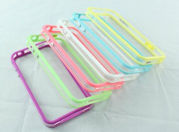 Clear Middle Border Slim Tpu Silicone Apple Iphone4 4 Bumper Covers