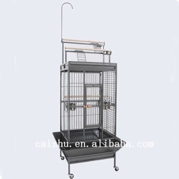 Large Strong Bird Cage with Outside Feeder