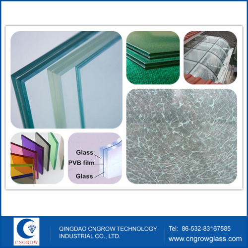 6.38/8.38/10.38mm Tinted Laminated Glass for Building with CCC/ISO/SGS