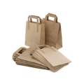 Bolsa de almuerzo de papel de supermercado impresa personalizada amigable con el medio ambiente