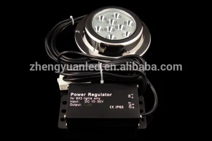 R/G/B/Y/W multicolor 27w stainless steel underwater boat light