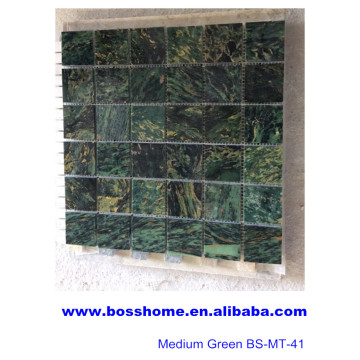 Factory Price Small Bathroom Decoration Medium Green Marble Mosaics Tiles