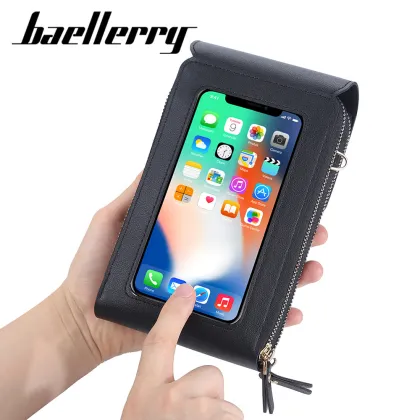 Transparent Touch Screen Cell Phone Purse Wallet