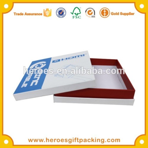 Trade Assurance Luxury Printed Cheap Electronic Products Paper Packaging Box for HDMI Cable