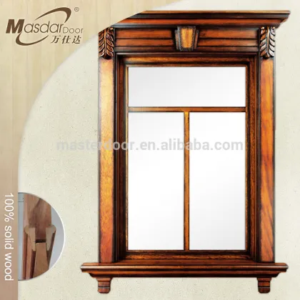 Cheap house solid wood windows for sale