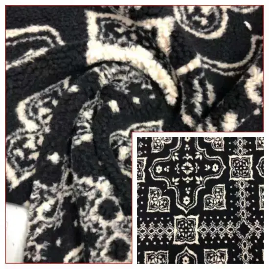 100%Polyester Sherpa Jacquard Knitted Fabric