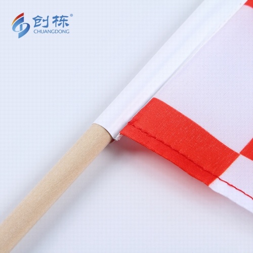 Custom Logo Polyester Croatia Hand Flag