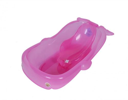 Bañera de bebé patrón de ballena con la silla de bañera