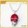 Collier pendentif pierre précieuse cornaline rouge avec chaîne en argent