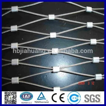 304/316L stainless steel cabel rope aviary wire mesh /zoo mesh