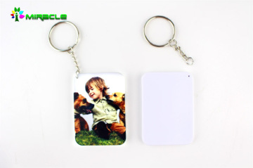 High Quality Sublimation Polymer Keychain,blank keychain