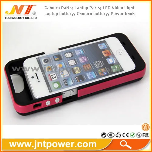 Fashion Portable Battery Power Supply Case Backup Battery For Iphone5 Covers 