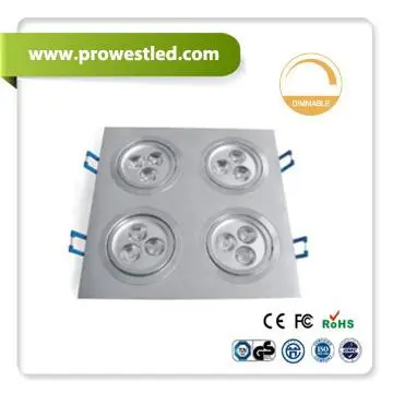 LED down light 4 heads 12W