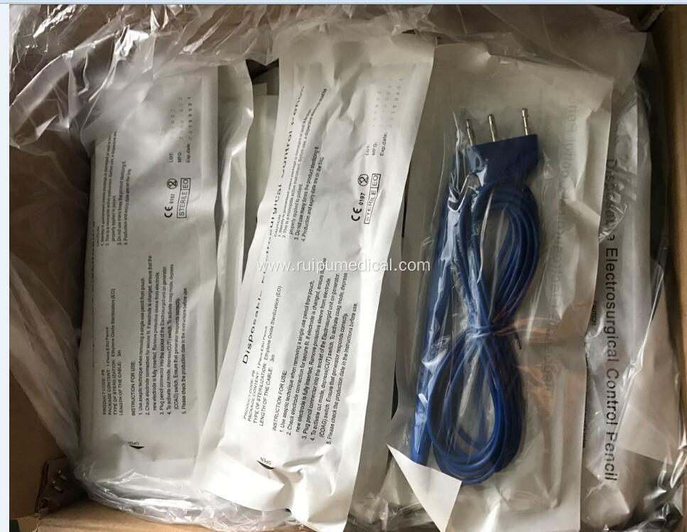 Hand control disposable electrosurgical ESU pencil