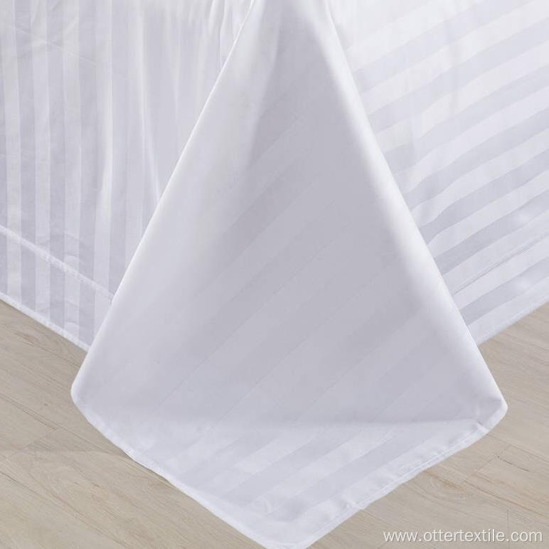 Professional Hotel Design Cotton Stripe Bed Sheet