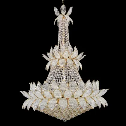 Luxury Empire Chandelier Long Pendant Lamp