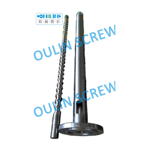 55mm Bi-Metal Film Blowing Screw and Barrel for Reycled HDPE with 40% CaCO3