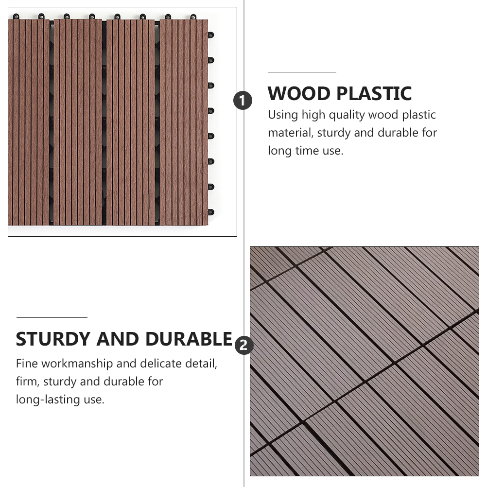 Outdoor Wood Plastic Floor Garden Splicing Floor Anti-corrosion Matching Floor Waterproof Splicing Floor Balcony Matching Floor