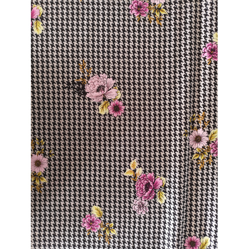 Tissu d&#39;impression Texture Fleur Rayon Challis 32S
