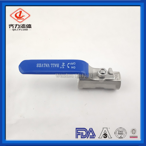 Sanitary SS304 SS316L One-Piece Ball Valve