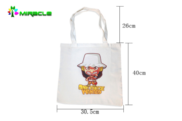 Sublimation canvas shopper bag,Sublimation blank shopping bag