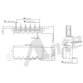 6,35 mm 90 ° Wafer Connector Series AW6352-NP-B-B