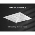 Tres funciones Cabeza de ducha de techo LED