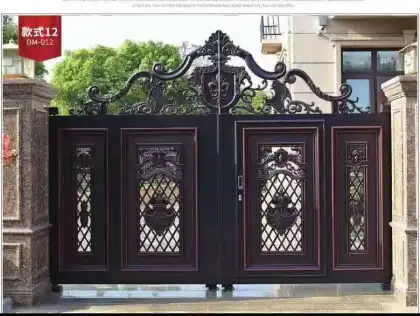 Safety Designs Anti-theft Main Gate Aluminum Art Courtyard Villa Front Doors