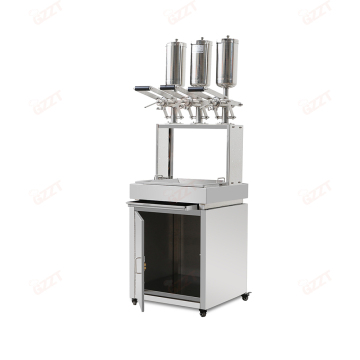 Giá thấp nhất Churros Tank Tank Tây Ban Nha Máy làm máy với máy làm đầy, tủ và bánh xe để bán