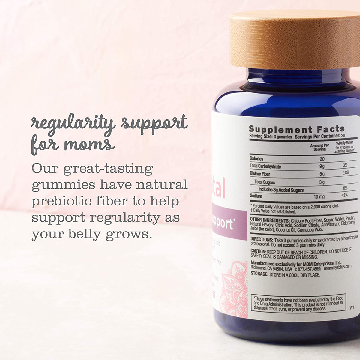 Private label Vegan Supports Prenatal Vitamin B Complex Gummies Hair Skin Nails Energy Strawberry Prenatal Gummies