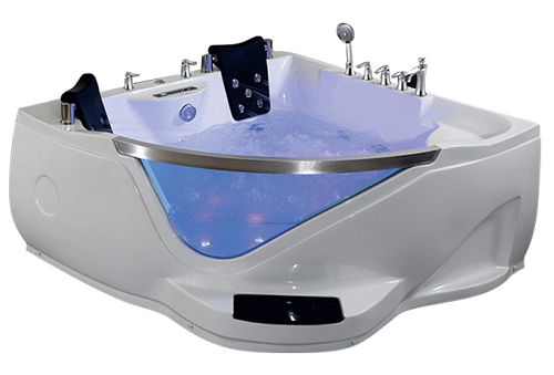 Two Person Corner Massage Acrylic Bathtub