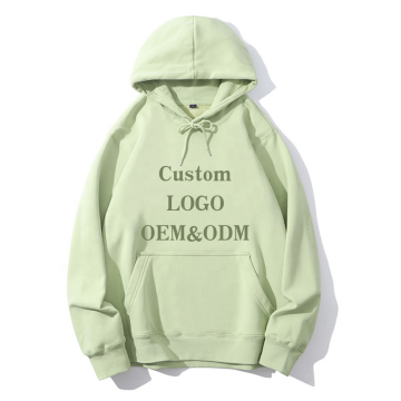Custom Logo Heavy Weight Men's and Unisex Oversize Blank Pullover Fleece Hoodie