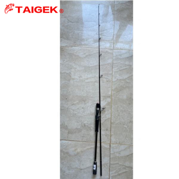 TAIGEK High Carbon 30T Carbon Cross Wrap Fishing Rod for Sea Light Slow Jigging, Lure Weight 100g