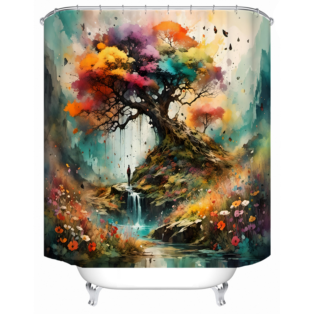digital printing contemporary shower curtain2024-AUT- (8)-01