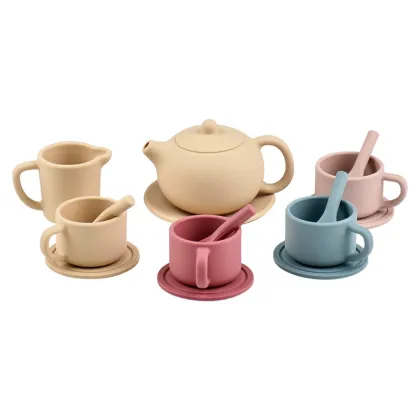 Silicone Party Play Tea Pot Set Pretend Toy