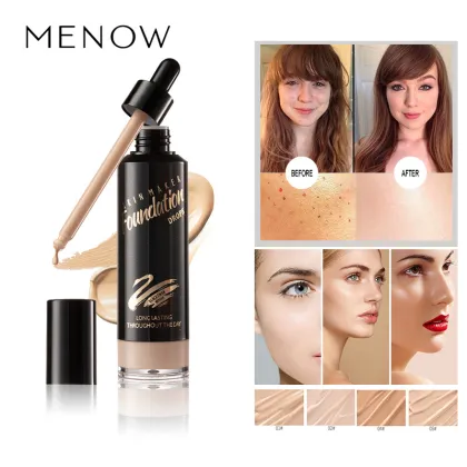 Menow Concealer - Oil Control Liquid Foundation with Dropper