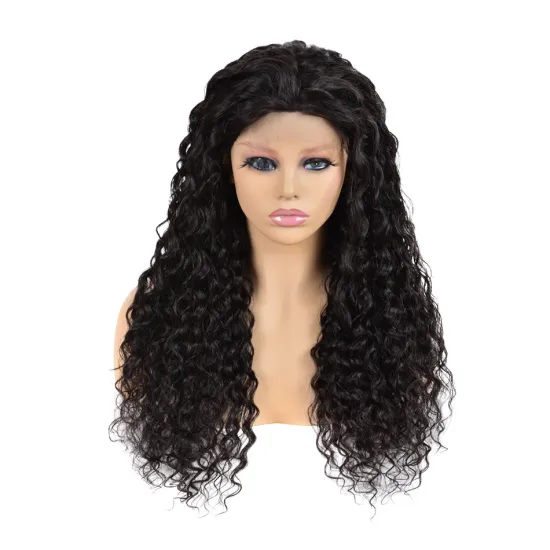 2021 Factory Supplier Brazilian Virgin Human Hair Water Wave 13X6 Lace Front Wig Cheap Natural Lace Frontal Wig For Black Women