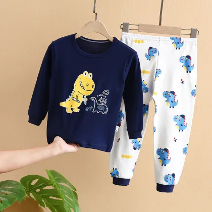 Autumn New Cotton Long-Sleeve Underwear and Pajama Set