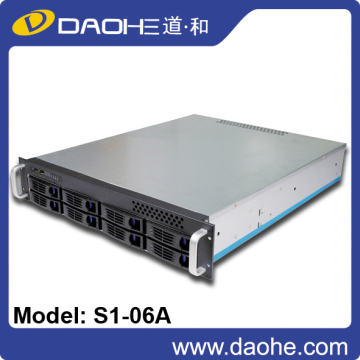 2U 8 bays rack mount hot swap storage server chassis ,server case