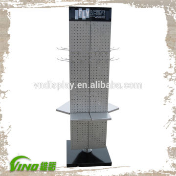 supermarket simple sheet metal wire metal display racks pegboard display stand