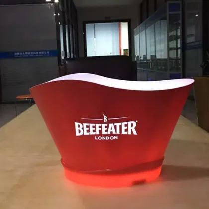 plastic led wine bucket stand