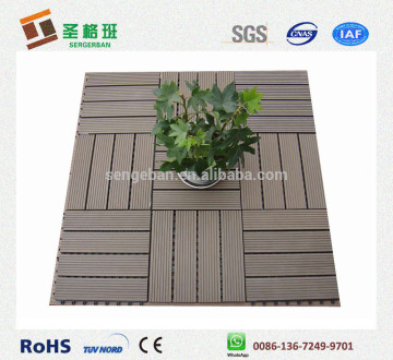 wpc interlocking tile/composite swimming pool tile/plastic DIY flooring