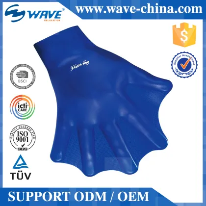 Silicone Training Paddles Swimming Hand Fins Waterproof Swim Glove
