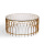 Moderne stijlvolle ronde roestvrijstalen salontafel