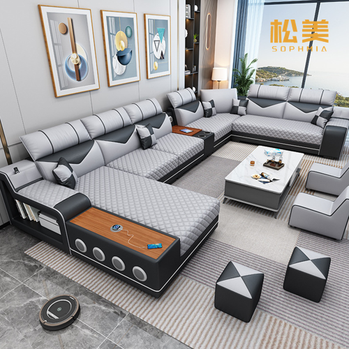 Многофункциональный U-образный модульный диван