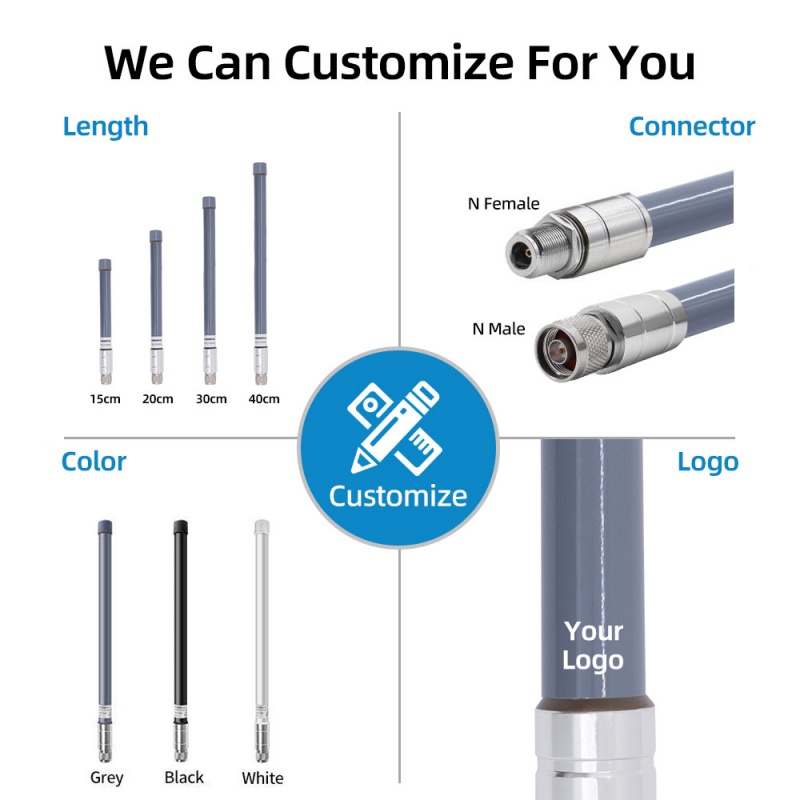 800-2700MHz 4G LTE fiberglass antenna 9