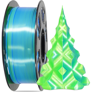 Dual-Color Silk PLA Filament 1.75mm 1KG